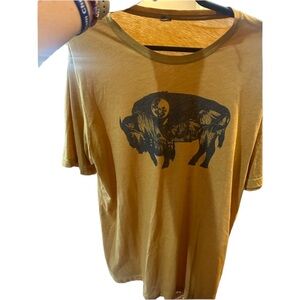 Moose mountain Yellow/ Black Short Sleeve T-Shirt Size XXL